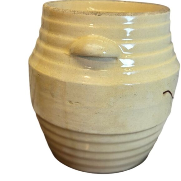 Vintage Robinson Ransbottom Morning Glory Spaulding's Cookies Advertising Jar Cr - Picture 3 of 10